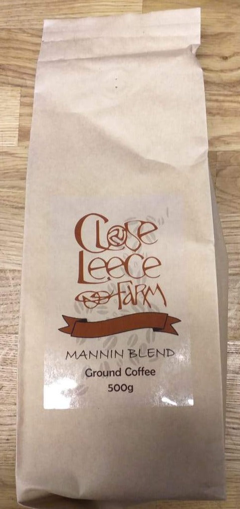 Close Leece Farm Mannin Blend ground coffee