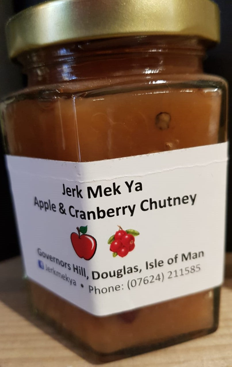 Jerk Mek Ya - Apple and Cranberry Chutney 227g