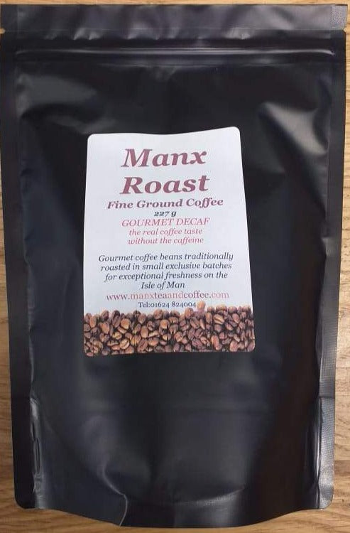 Manx Roast Fine Ground Gourmet Decaf Coffee 227g